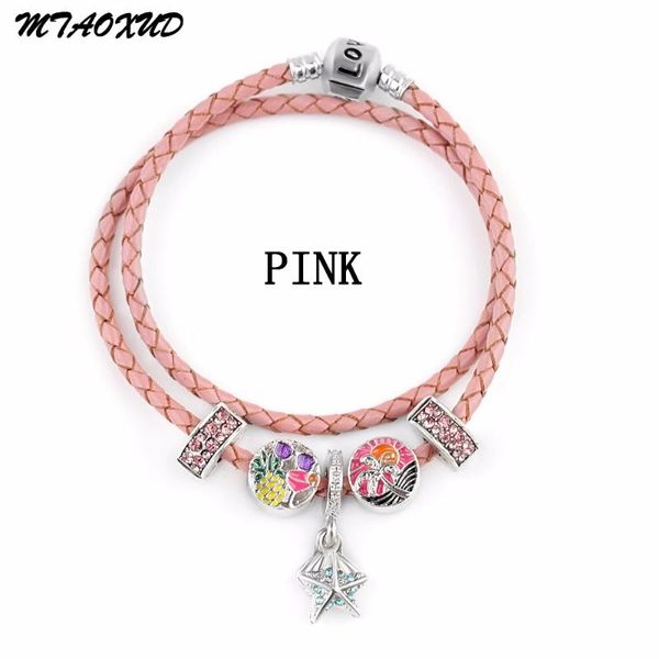 summer style pink beads genuine leather bracelet chain fit for charms bracelets diy metal alloy glass european, Black
summer style pink beads genuine leather bracelet chain fit for charms bracelets diy metal alloy glass european, Black