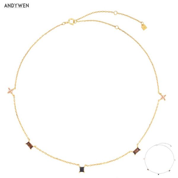 andywen 925 sterling silver colorful zircon champagne crystal chain choker necklace rock punk luxury fashion jewelry for women
andywen 925 sterling silver colorful zircon champagne crystal chain choker necklace rock punk luxury fashion jewelry for women