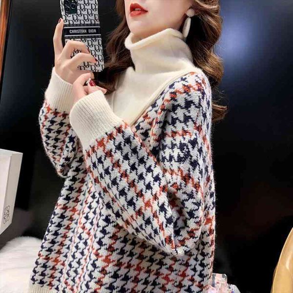 women sweaters pullover plaid autumn winter korean slim women pullover knitted sweater jumper soft warm pull femme, White;black
women sweaters pullover plaid autumn winter korean slim women pullover knitted sweater jumper soft warm pull femme, White;black