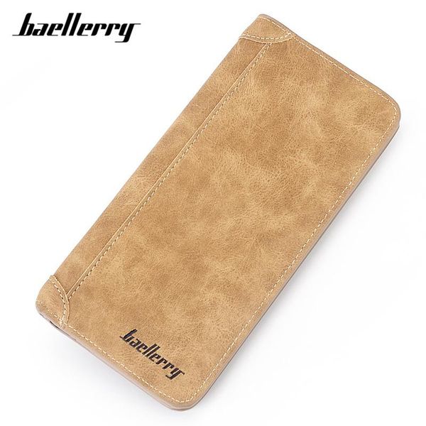Baellerry Vintage Style Long Wallet For Men Soft Matte Leather Purse Phone Card Holder Purses Large Capacity Brand Wallets Male, Blue;gray
Baellerry Vintage Style Long Wallet For Men Soft Matte Leather Purse Phone Card Holder Purses Large Capacity Brand Wallets Male, Blue;gray