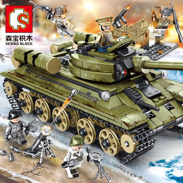 senbao assembly building blocks soviet union t34 main battle tank military combat vehicle model boys' toys 6-8-12 years old
senbao assembly building blocks soviet union t34 main battle tank military combat vehicle model boys' toys 6-8-12 years old