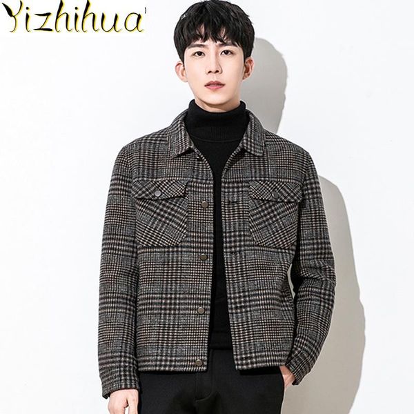 men's wool & blends azazel men jacket winter mens clothing real clothes korean jackets plaid double sided coat casaco masculino lxr439, Black
men's wool & blends azazel men jacket winter mens clothing real clothes korean jackets plaid double sided coat casaco masculino lxr439, Black