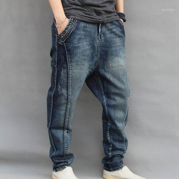 27-46 2020 spring male new fashion haroun pants feet pants hip-hop fashion big yards jeans are loose1, Blue
27-46 2020 spring male new fashion haroun pants feet pants hip-hop fashion big yards jeans are loose1, Blue