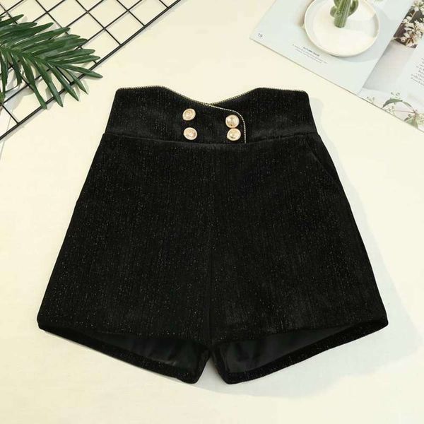 high waisted gilt edged bright silk wide leg shorts 2020 korean women's wear slim casual a-line underpants 2715, White;black
high waisted gilt edged bright silk wide leg shorts 2020 korean women's wear slim casual a-line underpants 2715, White;black