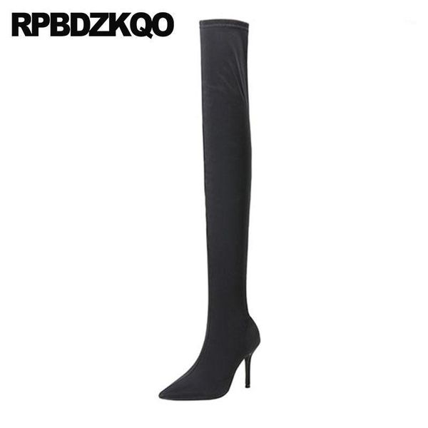 boots stretch satin stiletto brand high heel designer shoes women luxury 2021 thigh slim over the knee pointed toe fur sock1, Black
boots stretch satin stiletto brand high heel designer shoes women luxury 2021 thigh slim over the knee pointed toe fur sock1, Black