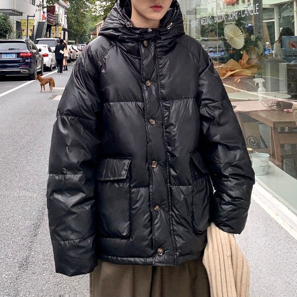 privathinker men's 4-colors hooded down jacket 2020 winter new woman warm fashion coat korean streetwear male couple clothing c1115, Black
privathinker men's 4-colors hooded down jacket 2020 winter new woman warm fashion coat korean streetwear male couple clothing c1115, Black