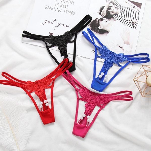 vip148-thong women transparent hollow embroidery pearl panties low waist ultra-thin t-pants1, Black;pink
vip148-thong women transparent hollow embroidery pearl panties low waist ultra-thin t-pants1, Black;pink