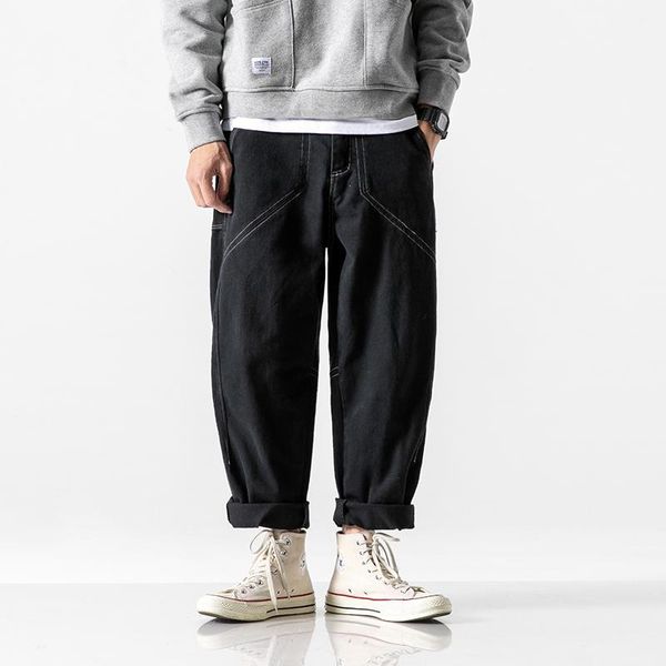 men's pants wide leg pant streetwear harem trouser male solid color sweatpants men vintage causal straight hip hop loose zipper1, Black
men's pants wide leg pant streetwear harem trouser male solid color sweatpants men vintage causal straight hip hop loose zipper1, Black