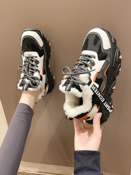 dadai women ins fashion fall / winter 2020 plush thermal cotton shoes mesh red versatile thick soled high skinny sneakers, Black
dadai women ins fashion fall / winter 2020 plush thermal cotton shoes mesh red versatile thick soled high skinny sneakers, Black