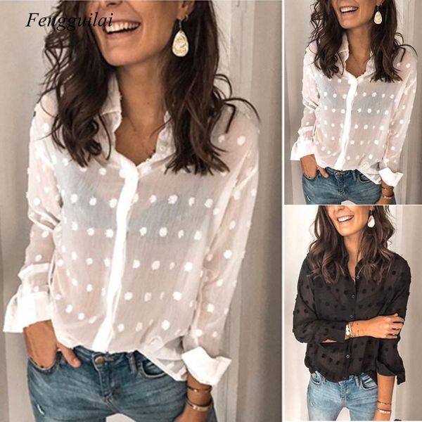 polka dot women see through solid long sleeve korean blouse shirt ladies autumn loose harajuku casual blusa, White
polka dot women see through solid long sleeve korean blouse shirt ladies autumn loose harajuku casual blusa, White