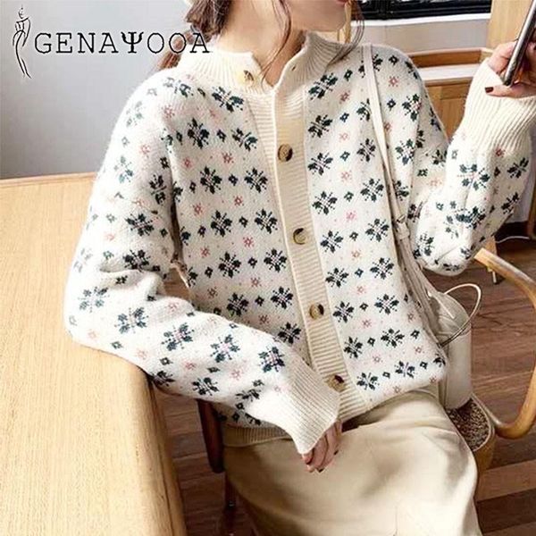 genayooa 2021 autumn winter knit female cardigan streetwear sweater women coat print o neck knitted ladies cardigans jacket, White
genayooa 2021 autumn winter knit female cardigan streetwear sweater women coat print o neck knitted ladies cardigans jacket, White