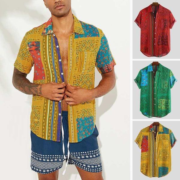 ethnic style shirt men printing casual button short sleeve stylish vintage beach hawaiian shirt breathable camisa new style 2020, White;black
ethnic style shirt men printing casual button short sleeve stylish vintage beach hawaiian shirt breathable camisa new style 2020, White;black