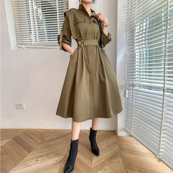 2021 new oversize feminino causal solto vestido de cinto primavera outono manga longa high-end trench es verde do exrcito w21c, Black;gray
2021 new oversize feminino causal solto vestido de cinto primavera outono manga longa high-end trench es verde do exrcito w21c, Black;gray