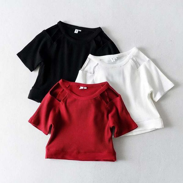 2019 new summer style round neck off shoulder small short sleeve t-shirt for women, Black;gray
2019 new summer style round neck off shoulder small short sleeve t-shirt for women, Black;gray