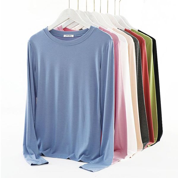 women's t-shirt modal long sleeve women t shirt 2021 autumn korean round neck slim solid color plus size basic tshirt, White
women's t-shirt modal long sleeve women t shirt 2021 autumn korean round neck slim solid color plus size basic tshirt, White