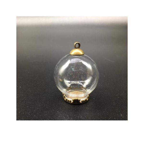 20sets 25*15mm miniature terrarium glass globes metal crown base tray jewelry necklace lanugo vial pendant diy wishing sqclda, Black 
20sets 25*15mm miniature terrarium glass globes metal crown base tray jewelry necklace lanugo vial pendant diy wishing sqclda, Black