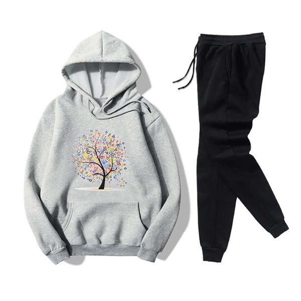 women's tracksuits digital tree pattern spring autumn sport set for women hoodies waist joggers pant casual running 2 piece sets, Gray
women's tracksuits digital tree pattern spring autumn sport set for women hoodies waist joggers pant casual running 2 piece sets, Gray