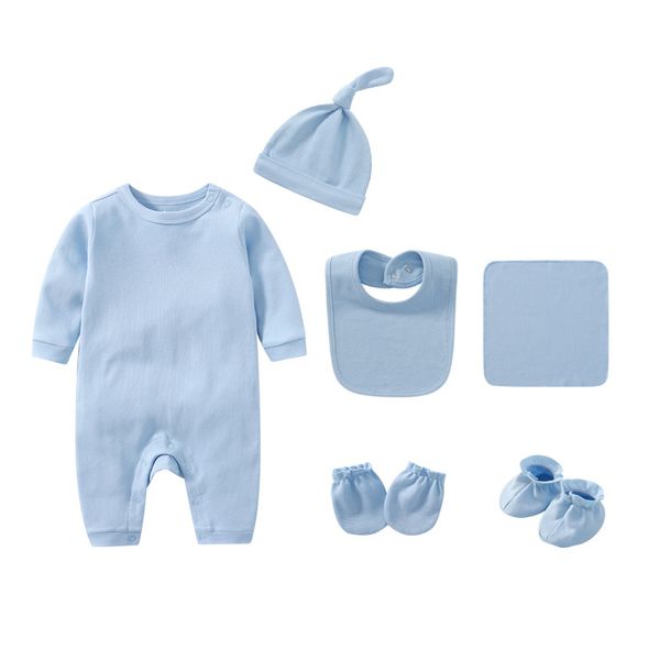 newborn baby cotton shoulder buckle long sleeve romper hat bib hand and foot cover saliva towel combo set with gift box, White
newborn baby cotton shoulder buckle long sleeve romper hat bib hand and foot cover saliva towel combo set with gift box, White