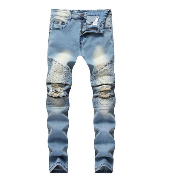 dropshipping biker jeans men's distressed stretch ripped biker jeans men hip hop slim fit holes jeans cotton pants, Blue
dropshipping biker jeans men's distressed stretch ripped biker jeans men hip hop slim fit holes jeans cotton pants, Blue