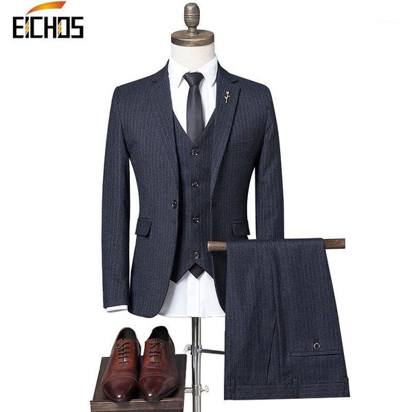 three-piece business suits men stripe design wedding dress suit formal 2020 new slim fit black gray classic coat waistcoat pant1, White;black
three-piece business suits men stripe design wedding dress suit formal 2020 new slim fit black gray classic coat waistcoat pant1, White;black