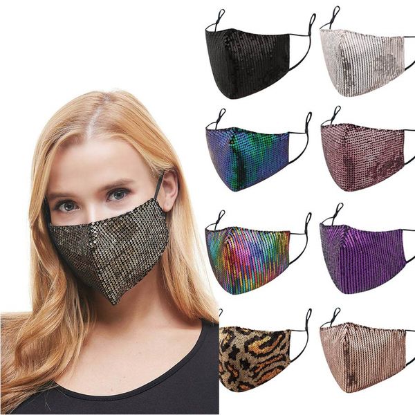 masks fashion face masks sunscreen sequined facemask breathable dustproof thin masks men and women personalized mouth mask