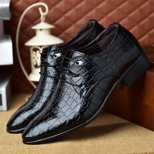 dress shoes mazefeng 2021 fashion spring autumn men business leather plaid pointed toe male lace-up comfortable, Black
dress shoes mazefeng 2021 fashion spring autumn men business leather plaid pointed toe male lace-up comfortable, Black