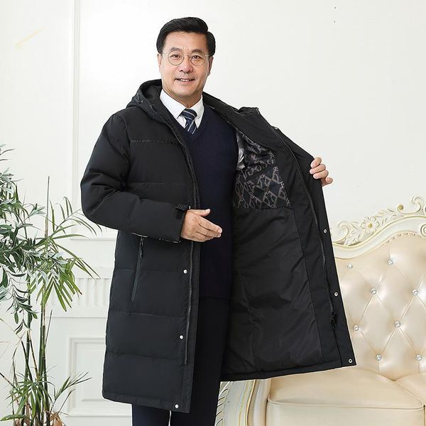 mimi middle-aged and old down 2020 men long upset dad winter coats to keep warm hooded men's wear loose coat, Black
mimi middle-aged and old down 2020 men long upset dad winter coats to keep warm hooded men's wear loose coat, Black