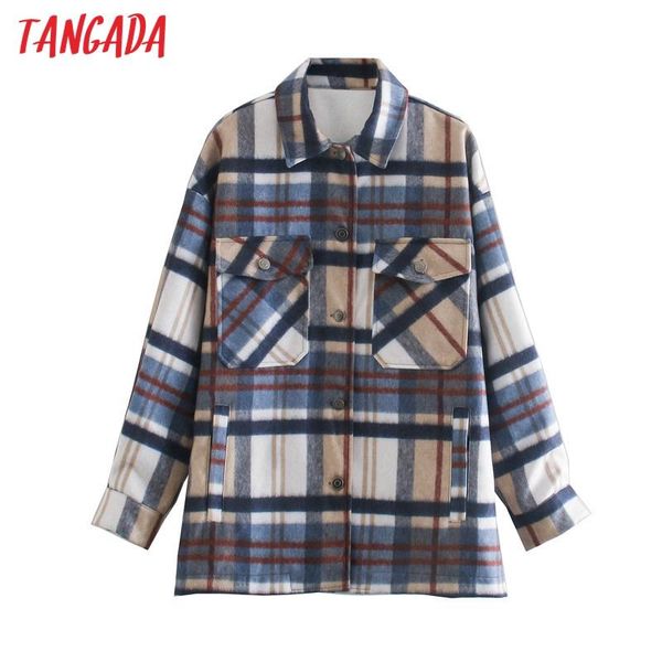 women's jackets tangada women plaid thick coats jacket loose long sleeves pocket boyfriend style coat 5z24, Black;brown
women's jackets tangada women plaid thick coats jacket loose long sleeves pocket boyfriend style coat 5z24, Black;brown
