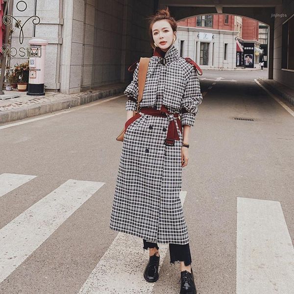 yosimi gray plaid women wool coat 2020 autumn winter maxi plus size turn-down collar long woolen coats and jackets for women1, Black
yosimi gray plaid women wool coat 2020 autumn winter maxi plus size turn-down collar long woolen coats and jackets for women1, Black