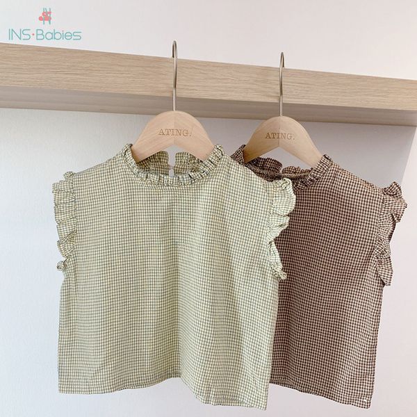 2020 new kids brand clothes children girl pure cotton blouse girls striped double pockets vest pink shirt y200704, White;black
2020 new kids brand clothes children girl pure cotton blouse girls striped double pockets vest pink shirt y200704, White;black