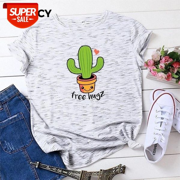 jfuncy 2020 summer t-shirt plus size women t shirts 100% cotton woman tee new cactus print female short sleeve pink tshirt #dv99, White
jfuncy 2020 summer t-shirt plus size women t shirts 100% cotton woman tee new cactus print female short sleeve pink tshirt #dv99, White