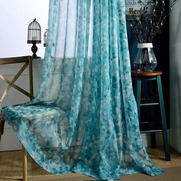 natural style blue leaf sheer door curtain tulle translucent window screening for bedroom dining room window yarn customized
natural style blue leaf sheer door curtain tulle translucent window screening for bedroom dining room window yarn customized
