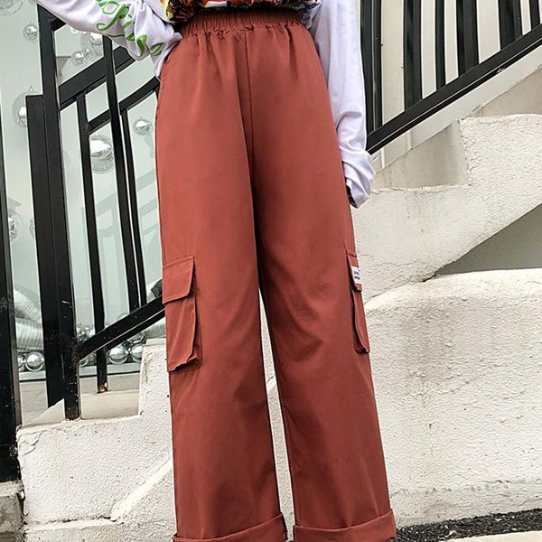 fall women high waist cargo pants girls boys student pocket hiphop loose straight slacks female brick red slim long trousers, Black;white
fall women high waist cargo pants girls boys student pocket hiphop loose straight slacks female brick red slim long trousers, Black;white
