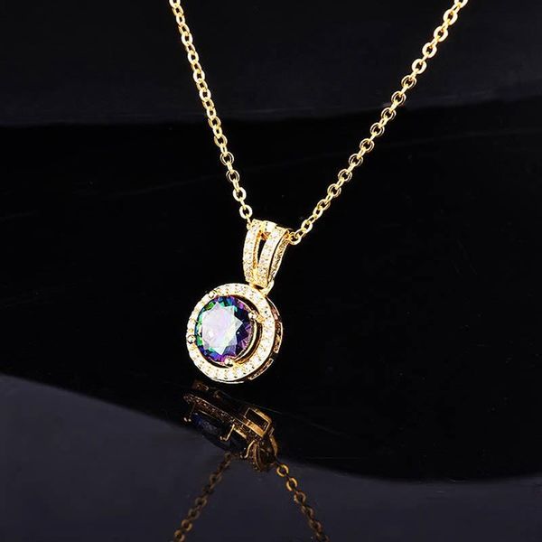 chains luxury simple round pendant necklace inlay dazzling eight hearts arrows color zircon fine jewelry for women wedding party, Silver
chains luxury simple round pendant necklace inlay dazzling eight hearts arrows color zircon fine jewelry for women wedding party, Silver
