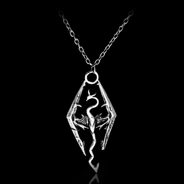 chains game jewelry skyrim necklace hollow dragon pendant vintage drop statement necklaces, Silver
chains game jewelry skyrim necklace hollow dragon pendant vintage drop statement necklaces, Silver