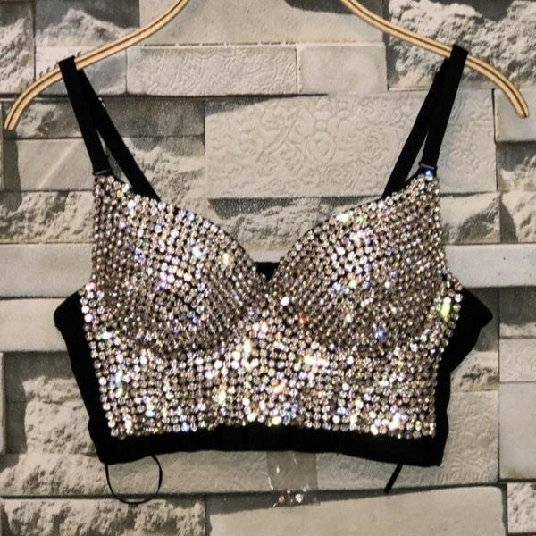 2018 high-end hand-made night club jewel diamond bralet women bustier bra cropped vest plus size1, White
2018 high-end hand-made night club jewel diamond bralet women bustier bra cropped vest plus size1, White