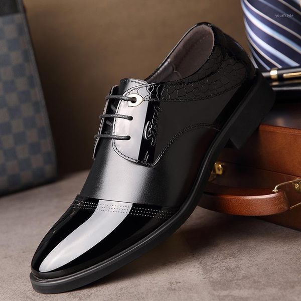 factory direct for the four seasons of the new bright leather fashion men's leather shoes dress business casual shoes1, Black
factory direct for the four seasons of the new bright leather fashion men's leather shoes dress business casual shoes1, Black