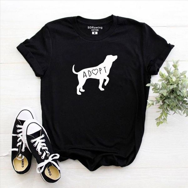 dog adoption t shirt tee womens ladies doggy lady guy puppy funny humor gift present i love dogs pet adoption rescu, White 
dog adoption t shirt tee womens ladies doggy lady guy puppy funny humor gift present i love dogs pet adoption rescu, White