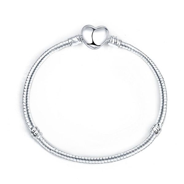 17 21cm silver color love snake chain bracelet fit original design beads charm diy bead bangles jewelry making fashion gift h bbyrlc, Black
17 21cm silver color love snake chain bracelet fit original design beads charm diy bead bangles jewelry making fashion gift h bbyrlc, Black