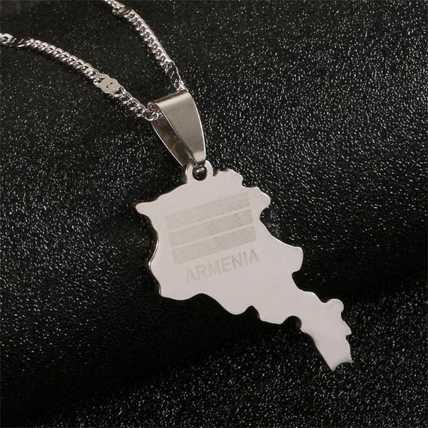 pendant necklaces stainless steel armenia map necklace trendy armenians chain jewelry, Silver
pendant necklaces stainless steel armenia map necklace trendy armenians chain jewelry, Silver