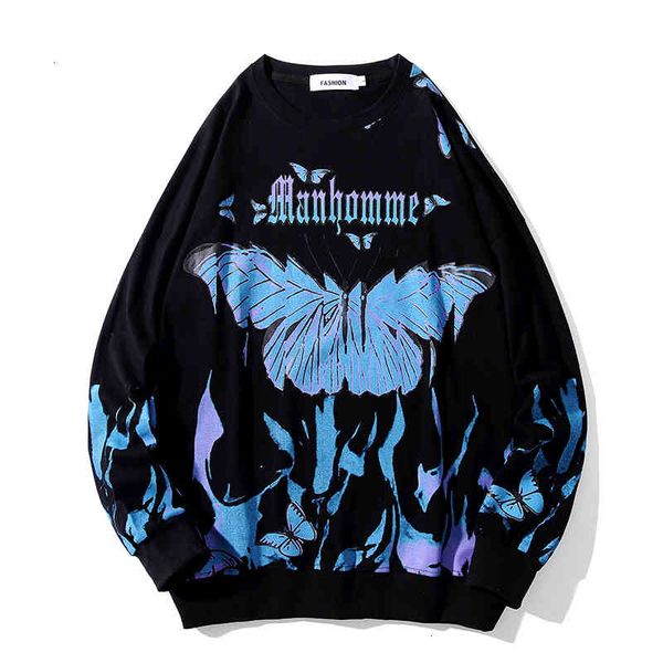 butterfly fire flame print sweatshrit men streetwear hip hop casual long sleeve pullover harajuku hipster fashion 9kxk, Black
butterfly fire flame print sweatshrit men streetwear hip hop casual long sleeve pullover harajuku hipster fashion 9kxk, Black