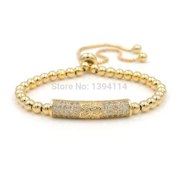 27x6mm micro pave clear cz crystal curved tube sexfoil charm with 4mm round loose beads adjustable bracelet, Golden;silver
27x6mm micro pave clear cz crystal curved tube sexfoil charm with 4mm round loose beads adjustable bracelet, Golden;silver