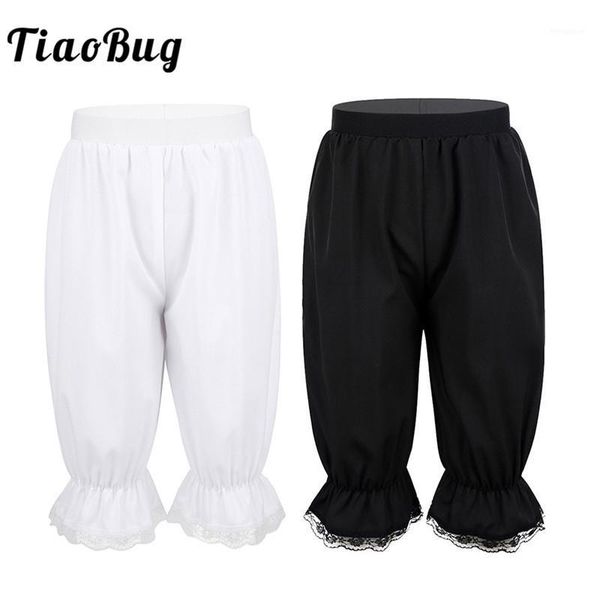 tiaobug kids solid color quick drying lightweight loose lace trim bloomers comfy elastic waistband pants for girls dance costume1, Black;red
tiaobug kids solid color quick drying lightweight loose lace trim bloomers comfy elastic waistband pants for girls dance costume1, Black;red