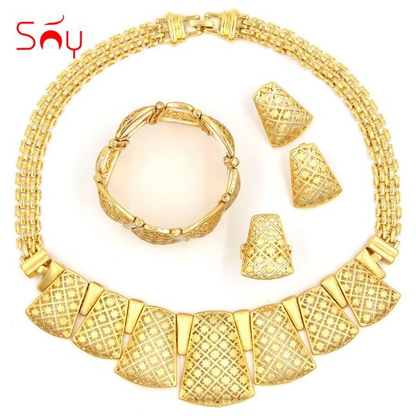 sunny jewelry fashion jewelry 2020 women bridal wedding sets lock necklace earrings bracelet ring for party, Silver
sunny jewelry fashion jewelry 2020 women bridal wedding sets lock necklace earrings bracelet ring for party, Silver