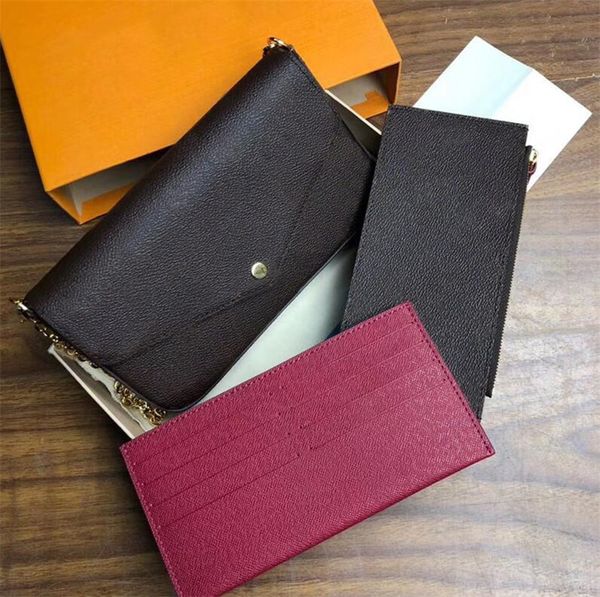 luxury design women three-piece chain wallet girl shoulder bag ladies clutch bag with box ing
luxury design women three-piece chain wallet girl shoulder bag ladies clutch bag with box ing