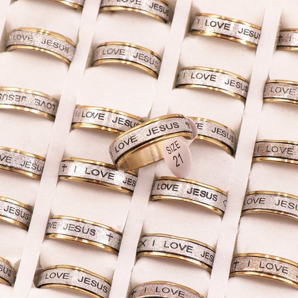 gold silver cross i love jesus spinner stainless steel jewelry band rings for men women gift6864650
gold silver cross i love jesus spinner stainless steel jewelry band rings for men women gift6864650