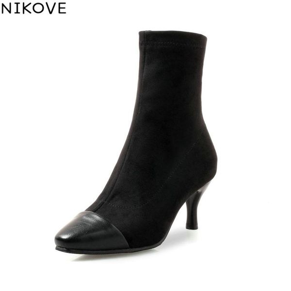 boots nikove 2021 women shoes zipper square ankle sewing high heels patchwork toe autumn woman size 34-43, Black
boots nikove 2021 women shoes zipper square ankle sewing high heels patchwork toe autumn woman size 34-43, Black