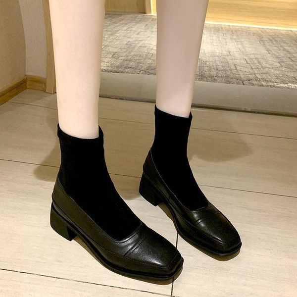 women's mid calf boots round toe shoes luxury designer boots-women mid-calf riding autumn rubber fashion low ladies 2020, Black
women's mid calf boots round toe shoes luxury designer boots-women mid-calf riding autumn rubber fashion low ladies 2020, Black