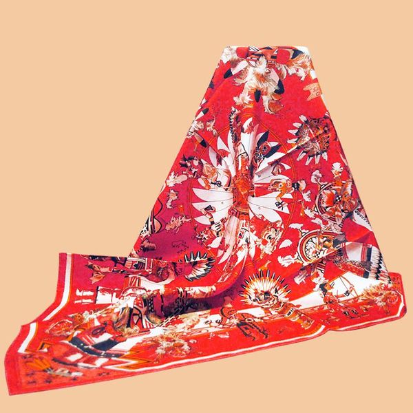 huajun 2 store || happy together watermelon red "kachinas wash" 90 silk square scarf twill printing scarf hand-rolled, Blue;gray
huajun 2 store || happy together watermelon red "kachinas wash" 90 silk square scarf twill printing scarf hand-rolled, Blue;gray