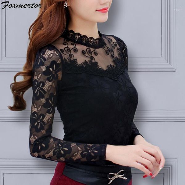 womens blouse shirt 2020 black white long casual long sleeve lace blusas under shirts elastic and blouses women new1
womens blouse shirt 2020 black white long casual long sleeve lace blusas under shirts elastic and blouses women new1